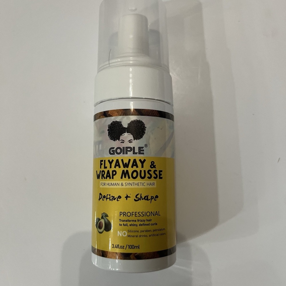 GOIPLE Flyaway & Wrap Mousse Define Shape Human & Synthetic Hair 3.4oz (100ml)